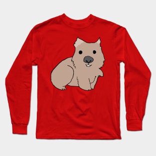 Wombat Cartoon Long Sleeve T-Shirt